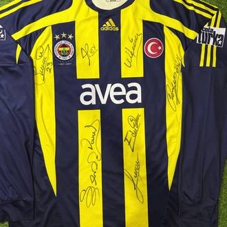 Orijinal 07/08 Sezonu 100. Yıl Islak İmzalı Roberto Carlos Fenerbahçe Forması 2XL beden