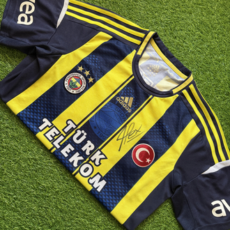 Orijinal 12/13 Sezonu Alex de Souza Islak İmzalı M beden
