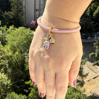 Pembe Yolculuk Charmlı Bileklik