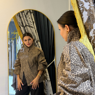 Leoparlı çeket