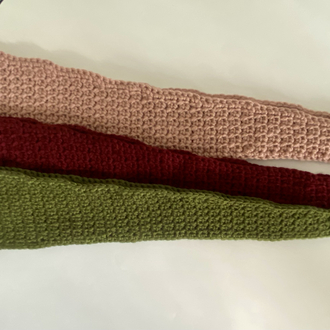El yapımı kroşe mini atkı bandana
