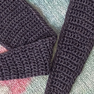 El yapımı kroşe mini atkı bandana