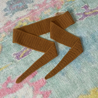 El yapımı kroşe mini atkı bandana