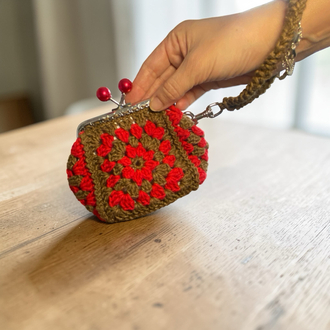 Granny square çanta/cüzdan
