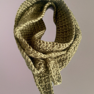 El yapımı kroşe mini atkı bandana