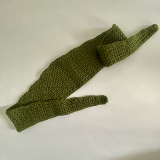 El yapımı kroşe mini atkı bandana