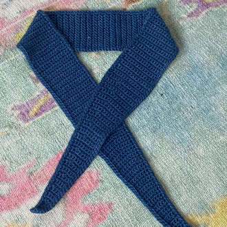 El yapımı kroşe mini atkı bandana