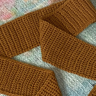 El yapımı kroşe mini atkı bandana