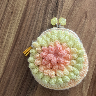 Boho klipsli çanta/cüzdan