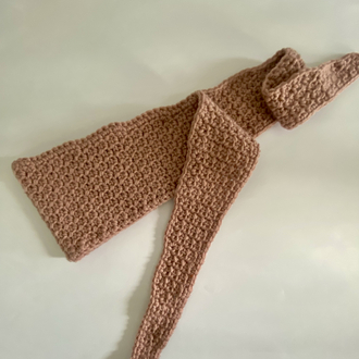 El yapımı kroşe mini atkı bandana