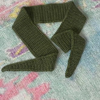 El yapımı kroşe mini atkı bandana