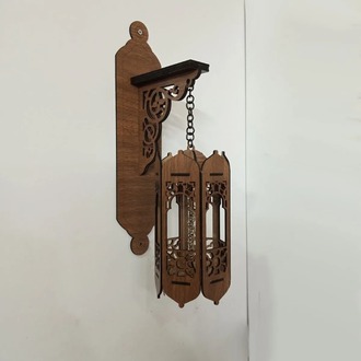 Satkıt Aplik (Pilli)(Ceviz Renk)