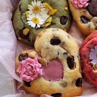 Çiçekli Soft Cookies Set