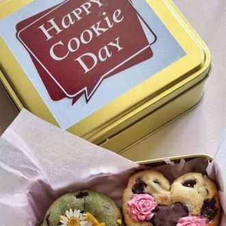 Çiçekli Soft Cookies Set