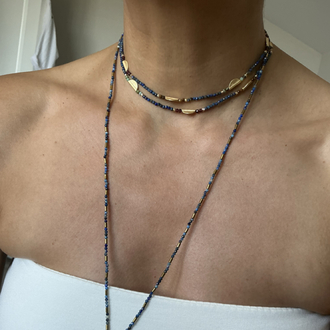 Lapis pullu KOLYE 74cm 