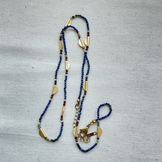 Lapis pullu KOLYE 74cm 