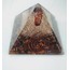 Beautiful and Powerful Large Tigers Eye and Clear Quartz Orgone Pyramid with copper spirals, Add Dow