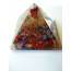 Beautiful and Powerful Large Seven Chakra Orgonite Pyramid, Add Dowsing Seven Chakra Angel or Add Tu