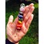 Beautiful and Powerful Large Seven Chakra Orgonite Pyramid, Add Dowsing Seven Chakra Angel or Add Tu