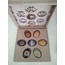 Seven Chakra Engraved Chakra Symbols Set With beautiful Wooden Box, EMF Protection, Gift For Her