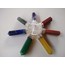 Seven Chakra Energy Generator, Natural Gemstone Crystal Conical Pyramid Reiki Healing