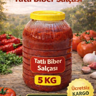 5 KG TATLI BİBER SALÇASI 