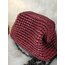 Vişne Metalik Deri Clutch