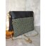 Yeşil Metalik Deri Clutch