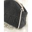 Siyah Gümüş Askılı Clutch 