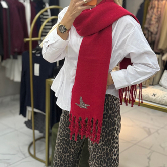 Orj Marka Kırmızı Şal