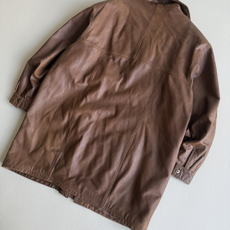 (XL/XXL) 90’s Vintage Hakiki Oversize Deri Ceket