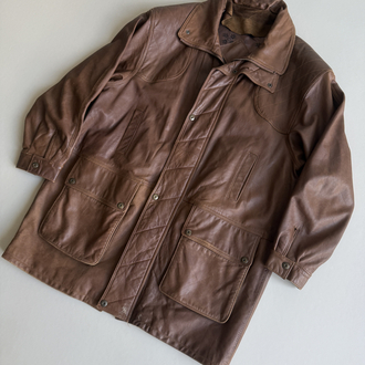 (XL/XXL) 90’s Vintage Hakiki Oversize Deri Ceket