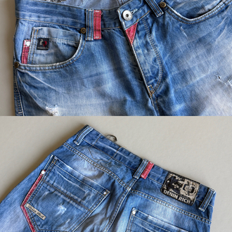 (W30) Denim Rich Eskitme Jean