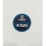 Airbus 320 Logo Nakışlı Mont Peçi