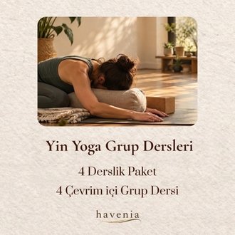 Yin Yoga Grup Dersleri | 4 Derslik Paket
