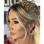 Gold & White Stones Headband