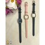 G Sport Polo Çelik Gold Kasa İçi Pembe Kordonu Pembe Kare Kol Saati - HMKS-0005 || HM-03-00087
