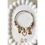 316 L Gold Leylek Sallantılı Çelik Pandora Model Bileklik - HMÇB-0028 || HM-03-00106-01