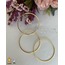 316 L Paslanmaz Tekli 7 CM Gold Ajda Çelik Bilzeik - HMÇB-0025 || HM-03-00105-01