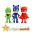 Pjmasks 3'lü Figür Set Pijamaskeliler Catboy Owlette Gekko Oyuncak Figür || HM-05-00170-01