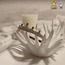 316 L Rose Zirkon Taşlı Taç Kelepçe Çelik Bileklik - HMÇB-0012 || HM-03-00100-02