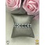316 L Silver Zirkon Taşlı Yaprak Helen Model Çelik Bileklik - HMÇB-0013 || HM-03-00100-03
