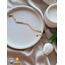316 L Paslanmaz Altın Rengi Yaprak Model Çelik Bileklik - HMÇB-0043 || HM-03-00119-01