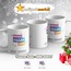 Kişiye Özel Yılbaşı Temalı Beyaz Kupa Bardak - HMK-00037 - HM-01-00112-01