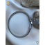 316 L Paslanmaz Silver Burgu Unisex Çelik Bileklik ve Yüzük Seti - HMÇB-0018 || HM-03-00102-02