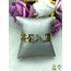 316 L Gold Zirkon Detay Yıldız Kalın Çelik Kelepçe Bileklik - HMÇB-0023 || HM-03-00104-02