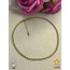 316 L Gold Burgu Paslanmaz Çelik Zincir Kolye - HMÇK-0017 || HM-03-00059-01