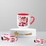 Kenan Yıldız Temalı Porselen Kırmızı Elite Kupa Bardak - HMK-00118-02 || HM-01-00368-02