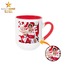 Kenan Yıldız Temalı Porselen Kırmızı Elite Kupa Bardak - HMK-00118-02 || HM-01-00368-02