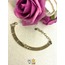 316 L Gold Hasır Yılan Figürlü Altın Rengi Çelik Bileklik - HMÇB-0039 || HM-03-00117-01